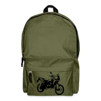 africa twin_einfarbig - Rucksack - Olivgrün - Vorne