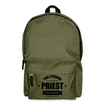 Pfarrer / Priester / Katholisch / Religion - Rucksack - Olivgrün - Vorne