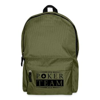 poker team - Rucksack - Olivgrün - Vorne