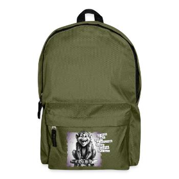 I don't always have to be the center of attention - Backpack - olive green - Front