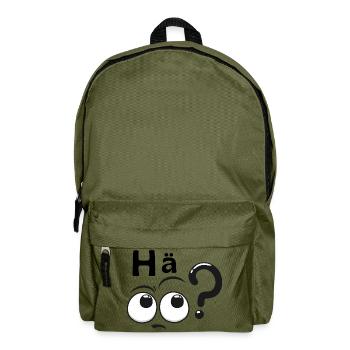 Hä? - Rucksack - Olivgrün - Vorne