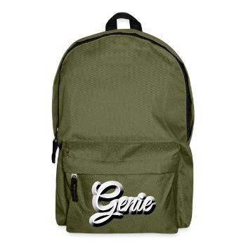Nerd - GENIUS - Backpack - olive green - Front