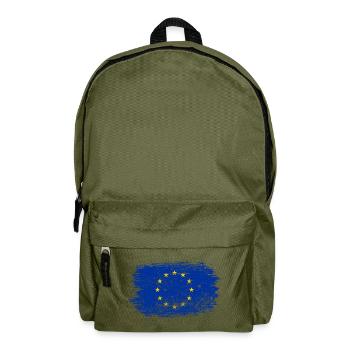 Brushstroke EU Circle Flag - Backpack - olive green - Front