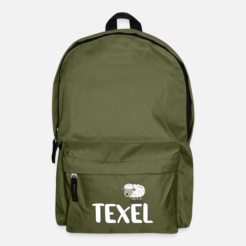 Schaf Texel (bunte Version) - Rucksack - Olivgrün