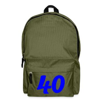 40. 40 YEARS. 40th ANNIVERSARY. 40 YEARS ANNIVERSARY. - Backpack - olive green - Front