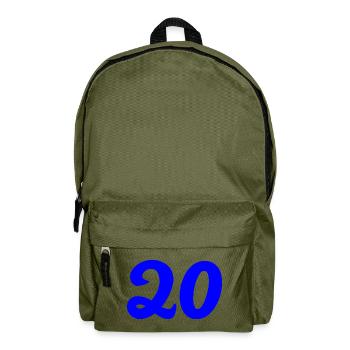 20. 20. JAHRESTAG. 20-JÄHRIGES JUBILÄUM. 20 JAHRE. - Rucksack - Olivgrün - Vorne
