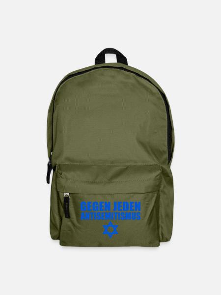Gegen jeden antisemitismus - Rucksack - Olivgrün