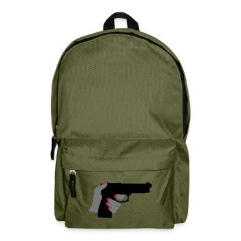 Gun - Backpack - olive green - Front
