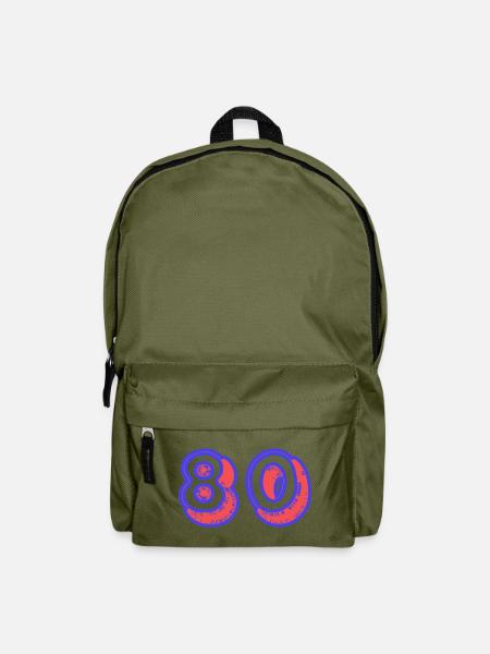 80. 80 ANS. 80e ANNIVERSAIRE. ANNIVERSAIRE 80 ANS. - Sac à dos - vert olive