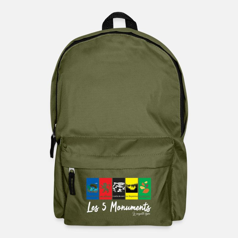 Die 5 Monumente - Radrennen - Rucksack - Olivgrün