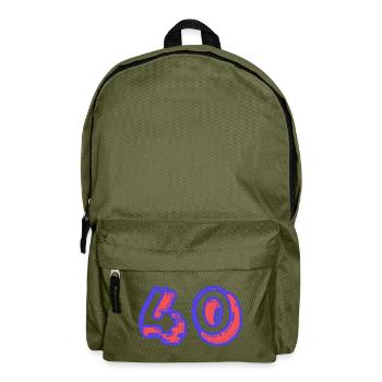 40. 40 YEARS. 40th ANNIVERSARY. 40TH ANNIVERSARY. - Backpack - olive green - Front