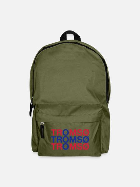 TROMSO Norvège Norvège Norvège Drapeau norvégien - Sac à dos - vert olive