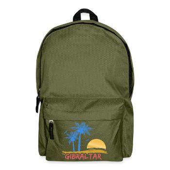 Gift for Gibraltar - Backpack - olive green - Front