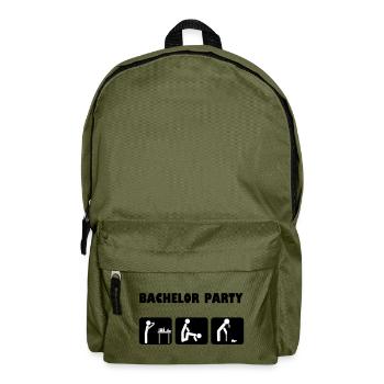 Bachelor Feier - Rucksack - Olivgrün - Vorne