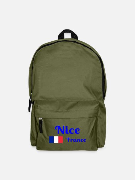 Nizza Frankreich - Stilvolle Drucke - Rucksack - Olivgrün