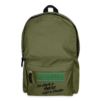Landwirtschaft , Landwirt , Farmer , Hektar (25) - Rucksack - Olivgrün - Vorne