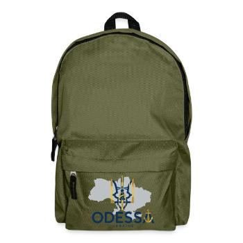 Ukrainisches Emblem des Leuchtturms von Odessa - Rucksack - Olivgrün - Vorne