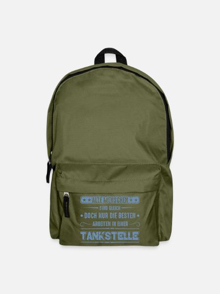 Tankstelle Tankstellenwart - Rucksack - Olivgrün