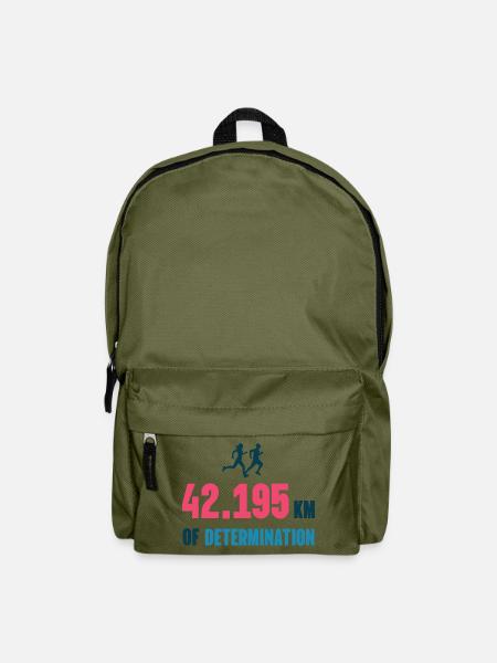 Marathon - 42,195 km of Determination - Backpack - olive green