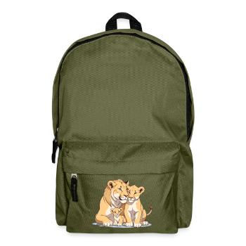 Famille des lions - Sac à dos - vert olive - Devant