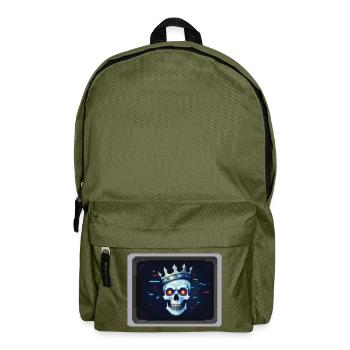 PIXEL PIRATE - geek & scifi - Backpack - olive green - Front