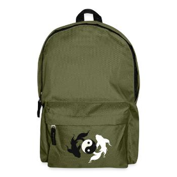 Yin und Yang Harmonie - Rucksack - Olivgrün - Vorne