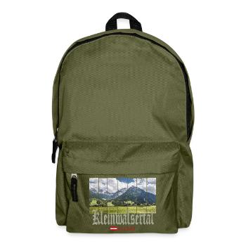 Kleinwalsertal Allgäu in Österreich Souvenir - Rucksack - Olivgrün - Vorne