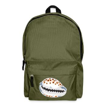 Muschel mit Punkten - Rucksack - Olivgrün - Vorne