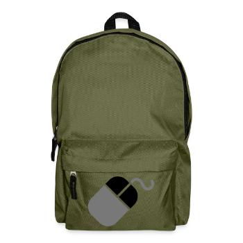 Ordinateur PC souris - Sac à dos - vert olive - Devant