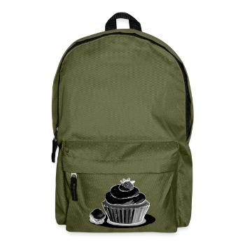 Cupcake Fraise - Sac à dos - vert olive - Devant