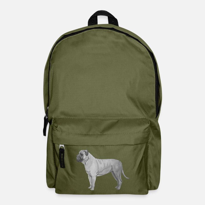 Bullmastiff - Rucksack - Olivgrün
