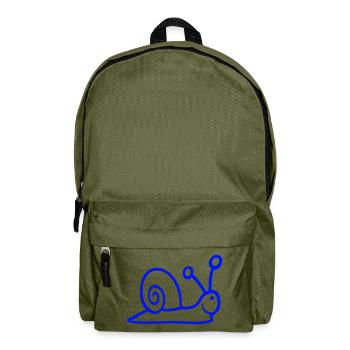 Snail Shell Cute Cute Happy Cool - Backpack - olive green - Front