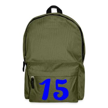 15. 15 YEARS. 15th ANNIVERSARY. 15 YEAR ANNIVERSARY. - Backpack - olive green - Front
