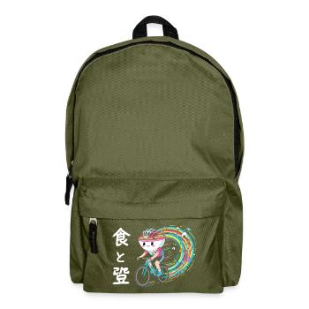 Ramen Racer auf Rainbow Cyclist Moodle Sushi - Rucksack - Olivgrün - Vorne