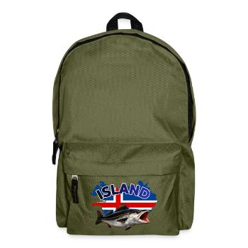 Iceland Coalfish Fishing - Pollock Fishing - Backpack - olive green - Front