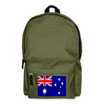 Flagge Australiens – Symbol des Stolzes und der nationalen Einheit - Rucksack - Olivgrün - Vorne