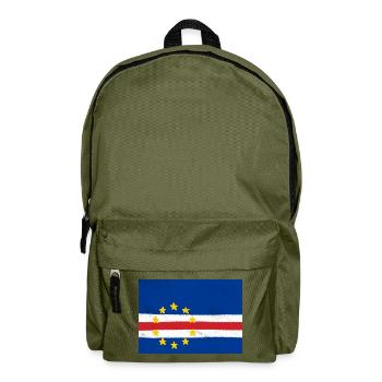 Flagge von Kap Verde - Rucksack - Olivgrün - Vorne