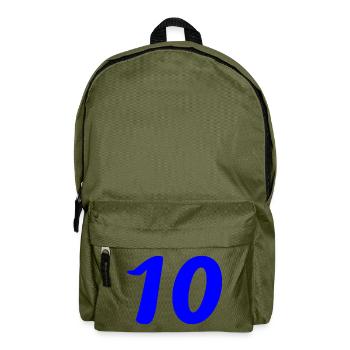 10. 10 YEARS. 10th ANNIVERSARY. 10 YEAR ANNIVERSARY. - Backpack - olive green - Front