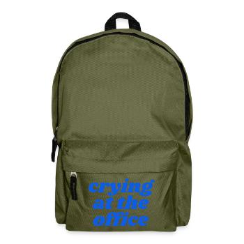 crying at the office - Rucksack - Olivgrün - Vorne