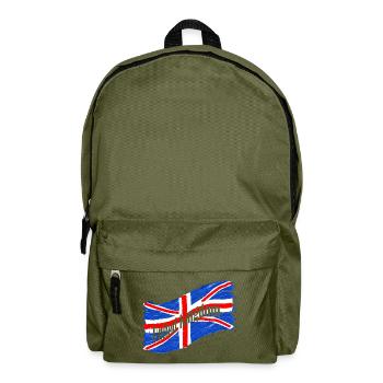 England Fahne - Rucksack - Olivgrün - Vorne