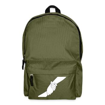 Hands of Connection - Backpack - olive green - Front