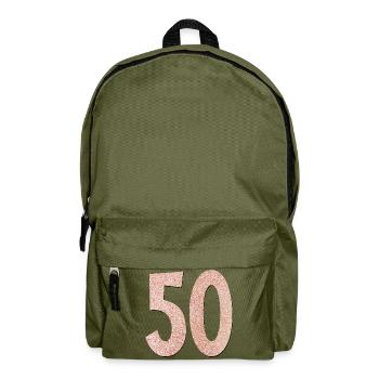 50e anniversaire - Cinquante - Sac à dos - vert olive - Devant