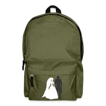 Hochzeits shirt, brautpaar, originelle hochzeit - Rucksack - Olivgrün - Vorne