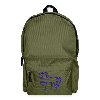 Cool Pferde Islandpferde Stute Pferdeliebe - Rucksack - Olivgrün - Vorne
