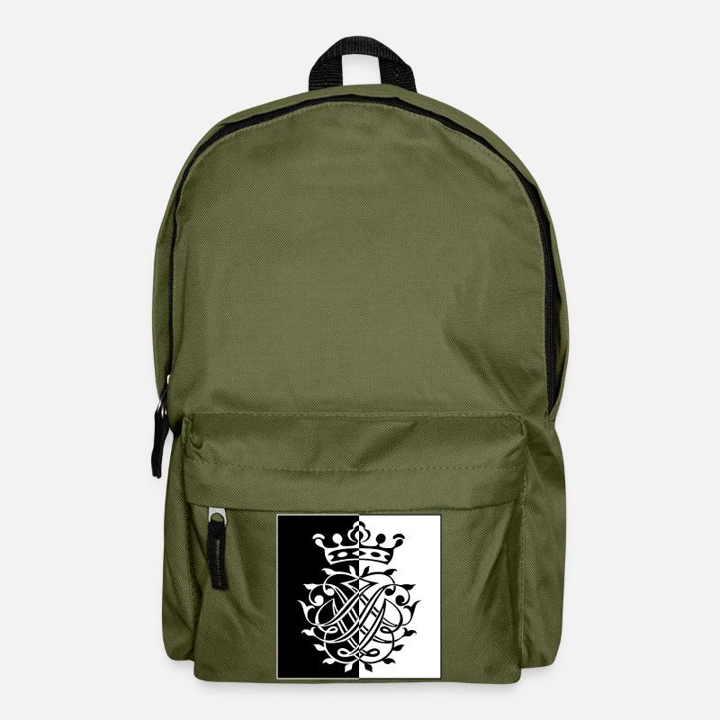 Bach Siegel / Monogramm / Wappen / Insignien - Rucksack - Olivgrün