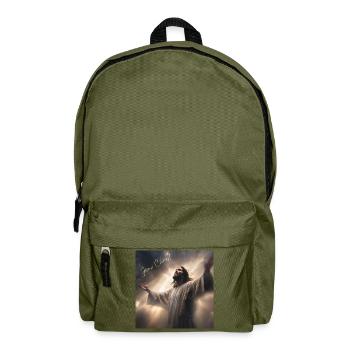 Jesus Christus, katholisch, religiös - Rucksack - Olivgrün - Vorne