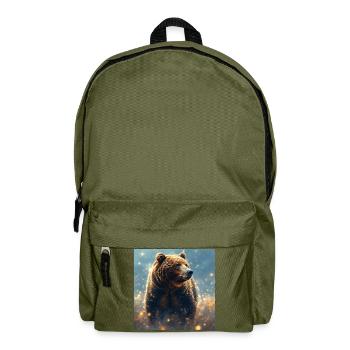 Power Animal Brown Bear - Backpack - olive green - Front