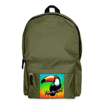 toucan - Backpack - olive green - Front
