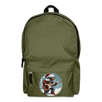 Eagle Christmas Guitar - Backpack - olive green - Front