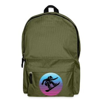 Motif emblématique du snowboard pour femmes - Sac à dos - vert olive - Devant